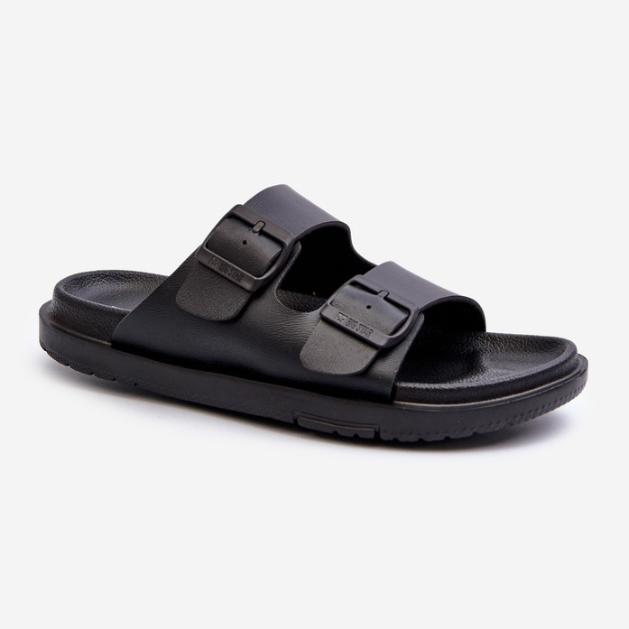 Leichte Damen-Flip-Flops aus Schaumstoff mit Schnallen Big Star NN274A750 Schwarz 2