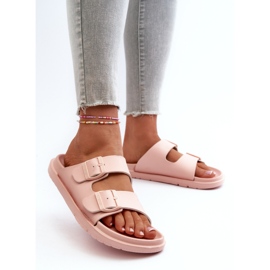 Damen-Flip-Flops aus leichtem Schaumstoff mit Schnallen Big Star NN274A753 Pink rosa 3