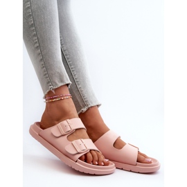 Damen-Flip-Flops aus leichtem Schaumstoff mit Schnallen Big Star NN274A753 Pink rosa 8