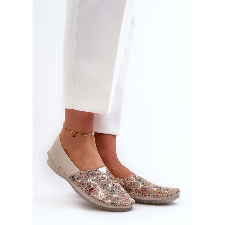 Damen-Lederballerinas Maciejka 1930B-04 Beige 1