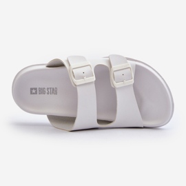 Leichte Herren-Flip-Flops mit Schnallen Big Star NN174594 Weiß 1