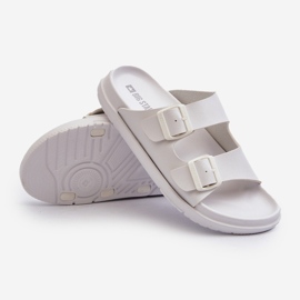 Leichte Herren-Flip-Flops mit Schnallen Big Star NN174594 Weiß 2