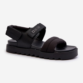 Damensandalen auf der Big Star-Plattform NN274750 Schwarz 2