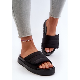 Damen-Plateau-Flip-Flops Big Star NN274772 Schwarz 5