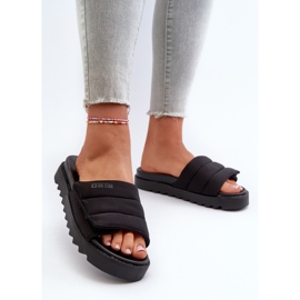 Damen-Plateau-Flip-Flops Big Star NN274772 Schwarz 4