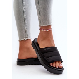 Damen-Plateau-Flip-Flops Big Star NN274772 Schwarz 6