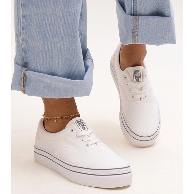 Weiße Turnschuhe Big Star LL274228 101 1