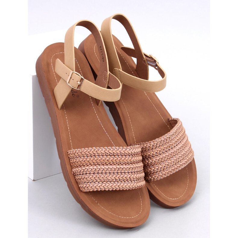 Salinon Beige Sandalen im Boho-Stil 1