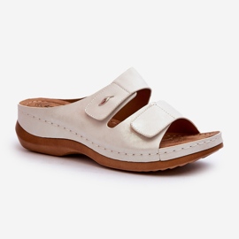 Leichte Damen-Flip-Flops aus Öko-Leder Silver Frellia silber- 1