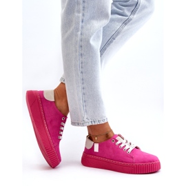 Damen-Sneaker Memory Foam System Big Star NN276004 Fuchsia rosa 3