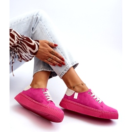 Damen-Sneaker Memory Foam System Big Star NN276004 Fuchsia rosa 1