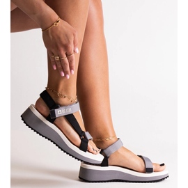 Schwarze Big Star Sandalen NN274A054 1