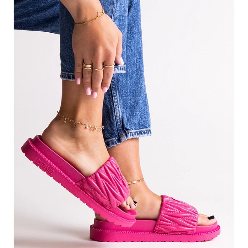 Rosa Klappen mit Rüschen Big Star NN274A749 1