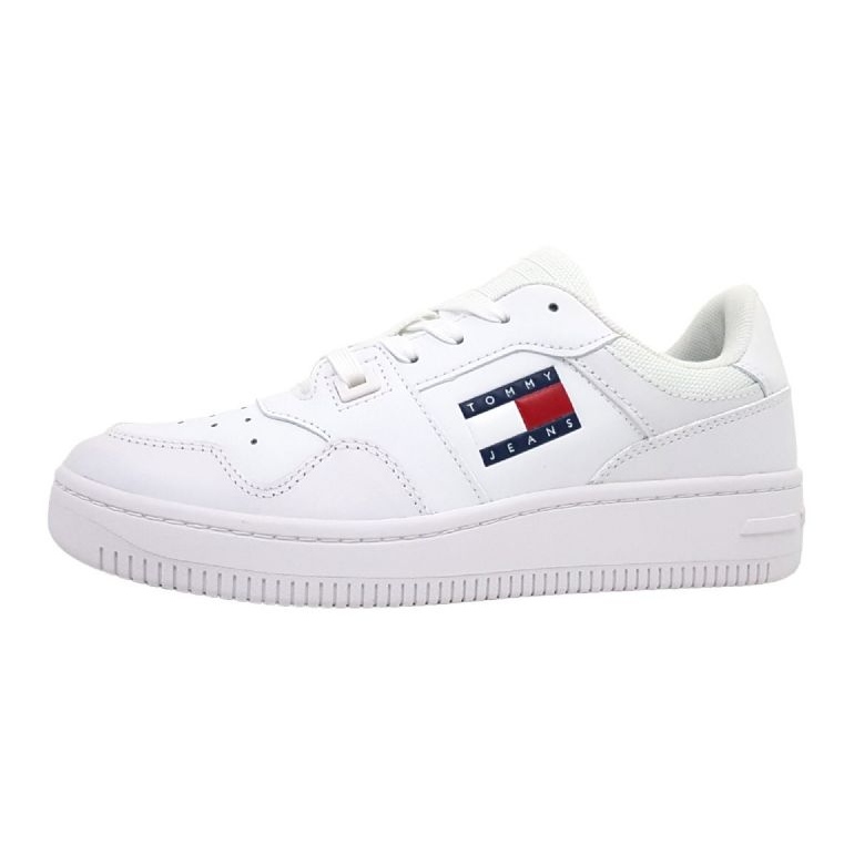 Tommy Hilfiger Retro Basket Ess Schuhe EN0EN02505 Ybs weiß 1