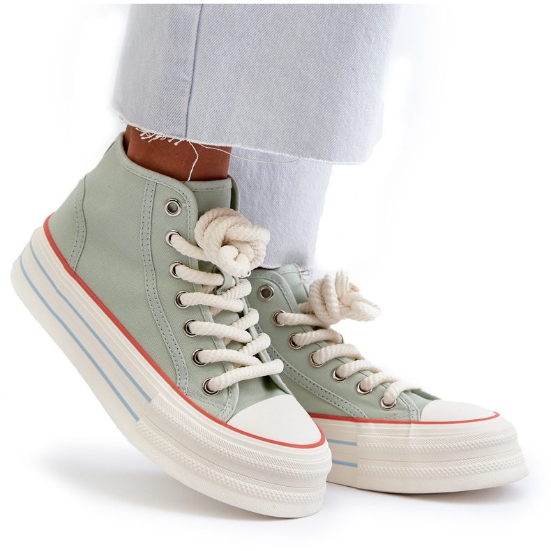 Seastar Damen-Plateau-Sneaker Mint Aineri grün 6