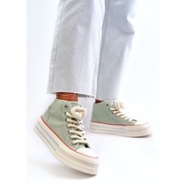 Seastar Damen-Plateau-Sneaker Mint Aineri grün 2