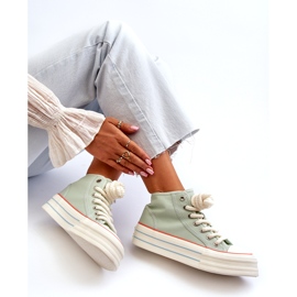 Seastar Damen-Plateau-Sneaker Mint Aineri grün 1