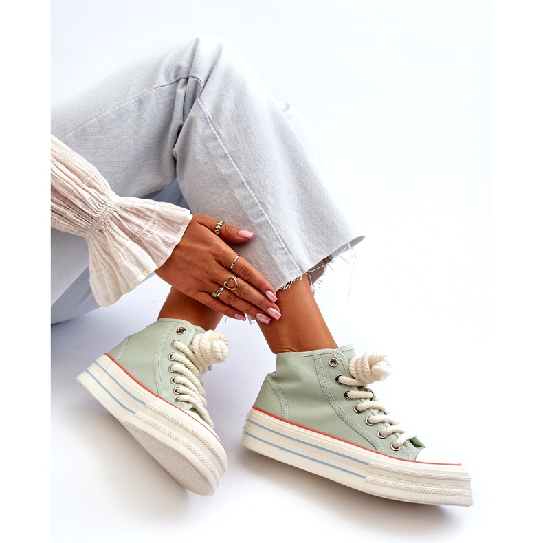 Seastar Damen-Plateau-Sneaker Mint Aineri grün 1