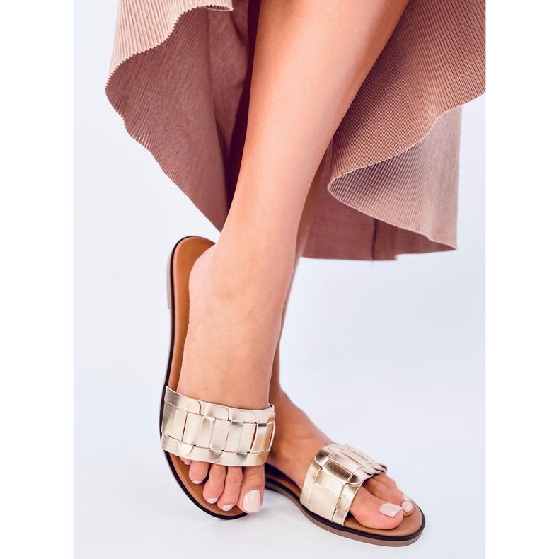 Lotts Gold Damen-Flip-Flops golden 1