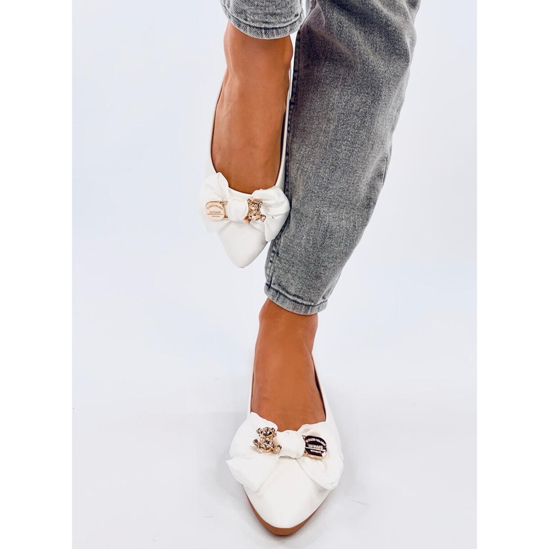 Seastar Weiße Teddybär-Ballerinas von Bonnies 1