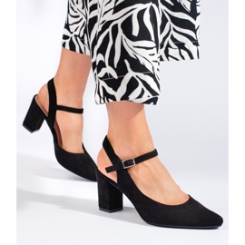 Stilvolle schwarze Damenpumps von Sergio Leone 1