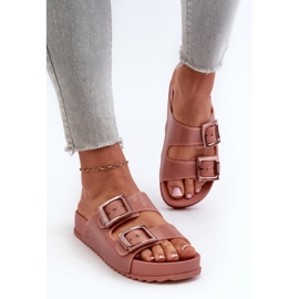 Glatte Damen-Flip-Flops ZAXY HH285156 Dirty Pink rosa 2