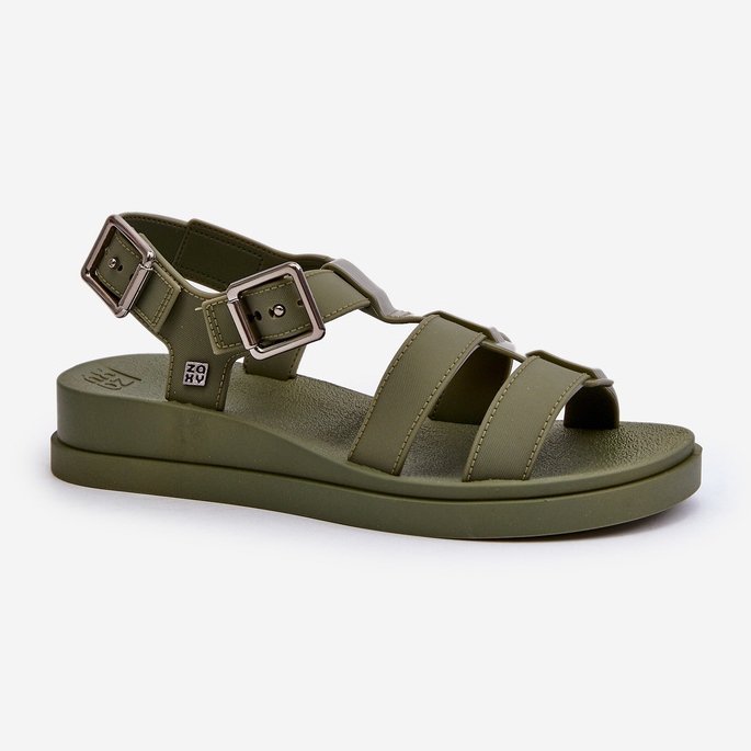 Duftende glatte Damensandalen ZAXY NN285005 Grün 1