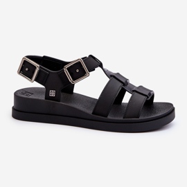 Duftende glatte Damensandalen ZAXY NN285007 Schwarz 1