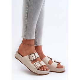 Damen Smooth Slides ZAXY NN285058 Hellbeige 2