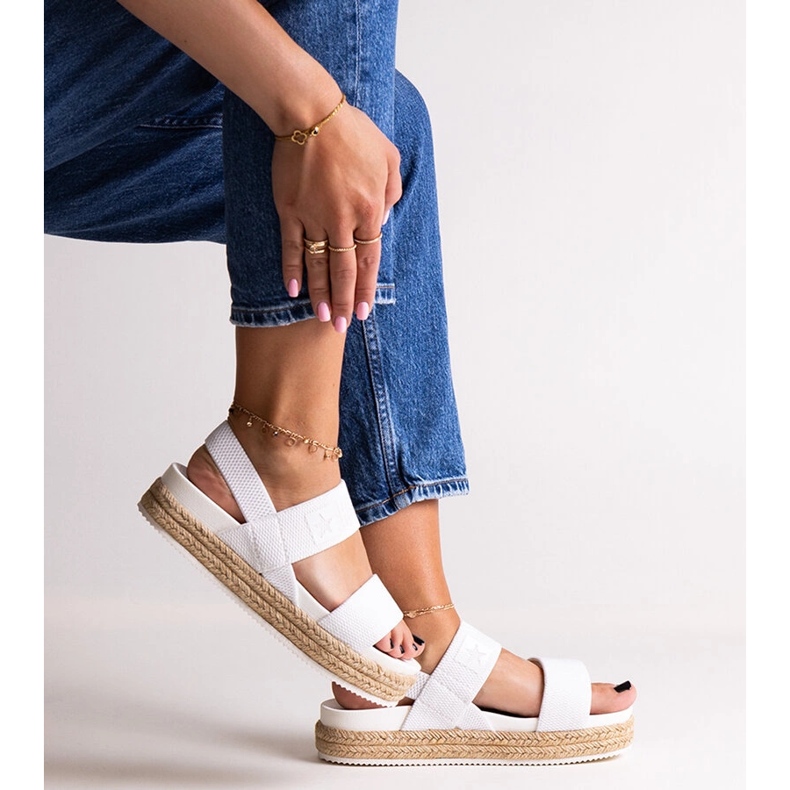 Weiße Sandalen Big Star LL274857 2