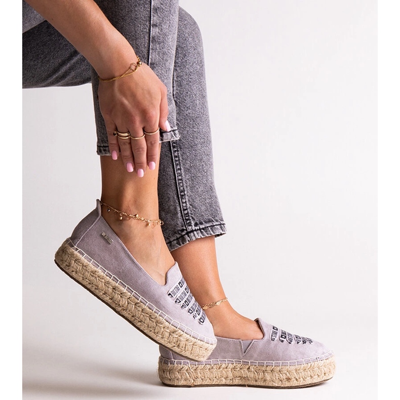 Graue Espadrilles Big Star JJ274890 1