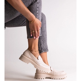 Beige Lederschuhe Big Star LL274457 1