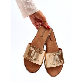 Seastar Damen-Flip-Flops mit Goldverzierung golden 3