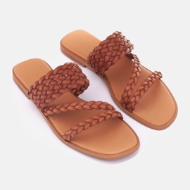 Marco Shoes Roma-Flip-Flops braun 1
