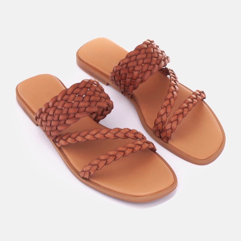 Marco Shoes Roma-Flip-Flops braun 1