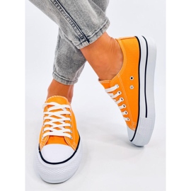 Klassische Turnschuhe für Damen von Fargis Yellow gelb 1