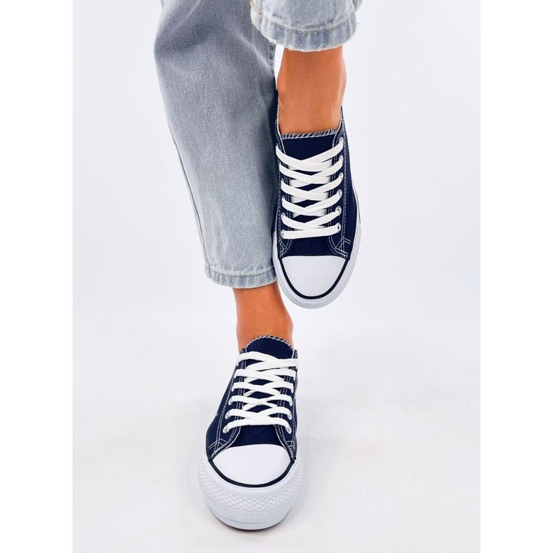 Klassische Damenturnschuhe Fargis D.BLUE blau 1