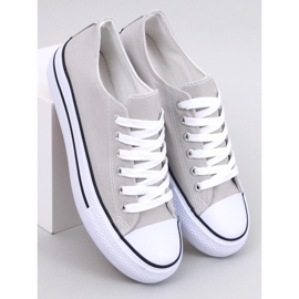 Klassische Damen-Sneaker von Fargis Grey grau 1