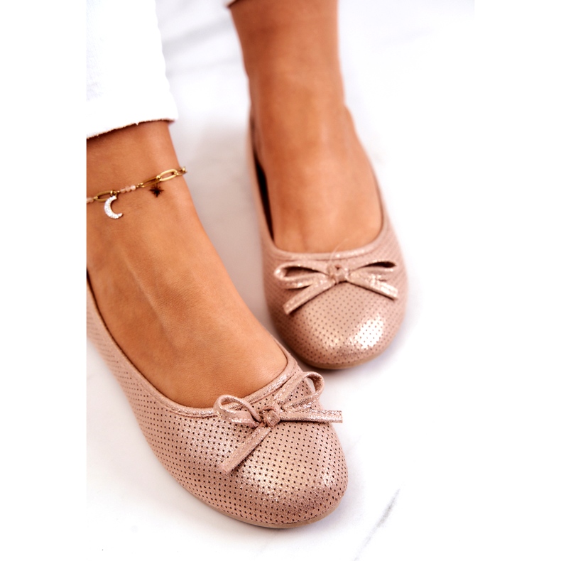 Evento Klassische Ballerinas für Damen, profilierte Innensohle, Rosa 4