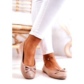 Evento Klassische Ballerinas für Damen, profilierte Innensohle, Rosa 2