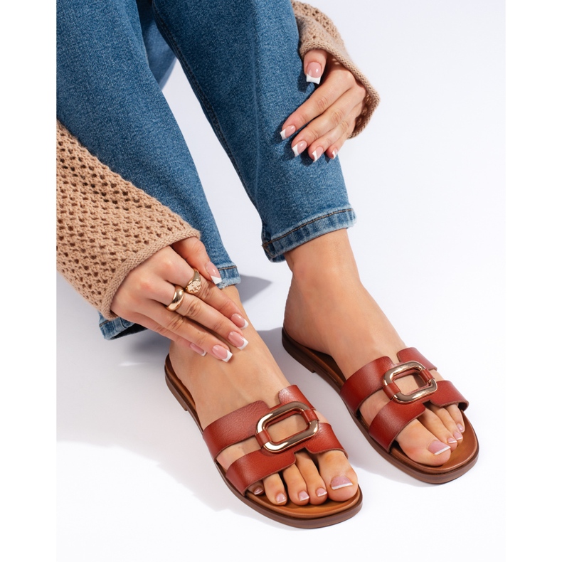 Braune Damen-Flip-Flops von Sergio Leone 1