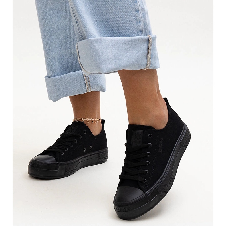 Schwarze Stoffsneaker Big Star NN274852 1