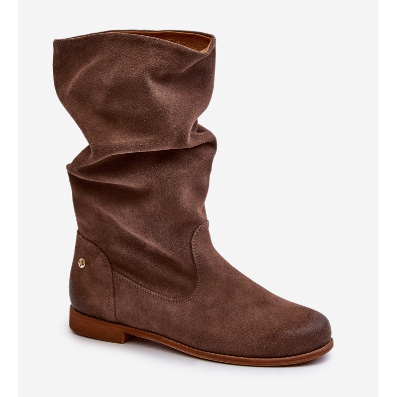 Damen-Wildlederstiefel Maciejka 05057-14 Braun 1