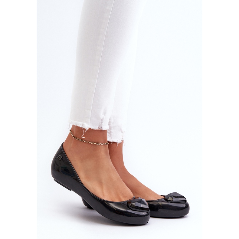 Duftende Ballerina-Schuhe für Damen mit Herz ZAXY NN285011 Schwarz 2