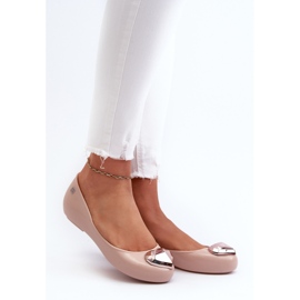 Duftende Ballerina-Schuhe für Damen mit Herz ZAXY NN285010 Nude beige 2