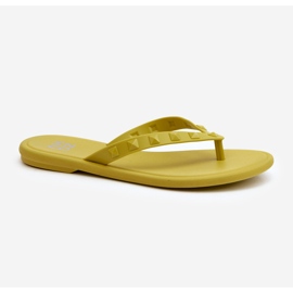 Flache, flexible Flip-Flops für Damen ZAXY JJ285253 Limette grün 1