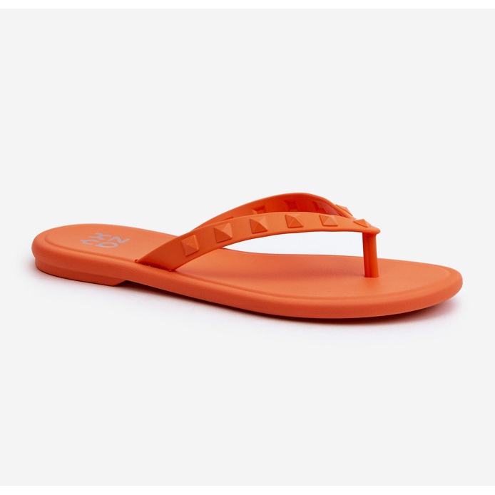 Flache flexible Damen-Flip-Flops ZAXY JJ285254 Orange 1