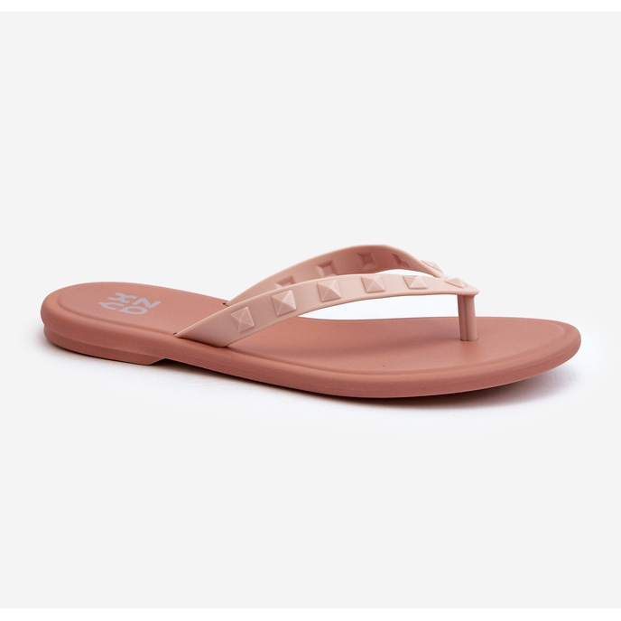 Flache flexible Damen-Flip-Flops ZAXY JJ285298 Pink rosa 1