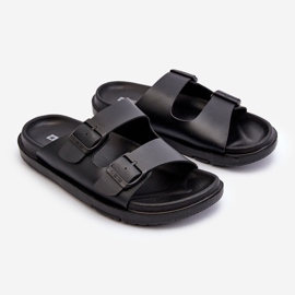 Leichte Herren-Flip-Flops mit Schnallen Big Star NN174597 Schwarz 1