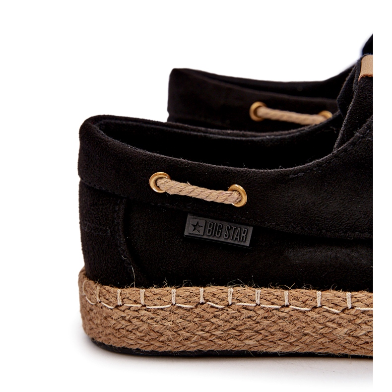 Herren-Schnür-Espadrilles Big Star NN174051 Schwarz 1